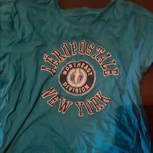 Aeropostale Blue Graphic Tee